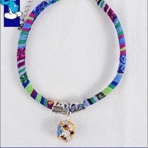 Necklace collar with bell Bohemia style - Blue